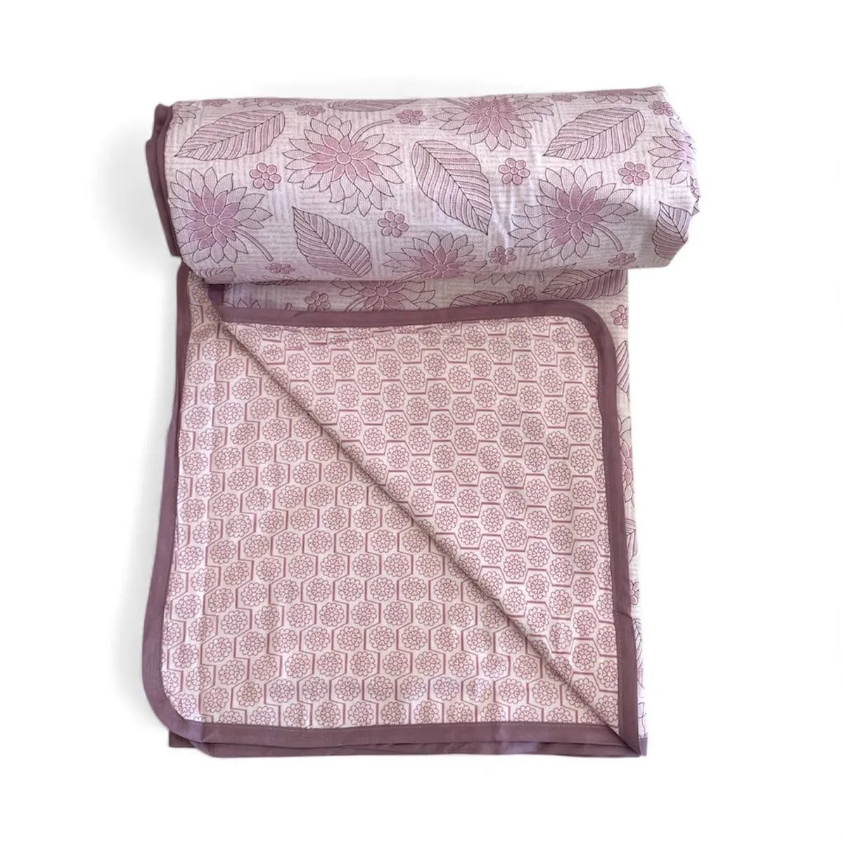 Single Dohar Set of 2 Super Soft Pure Cotton Dohar ( PINK )