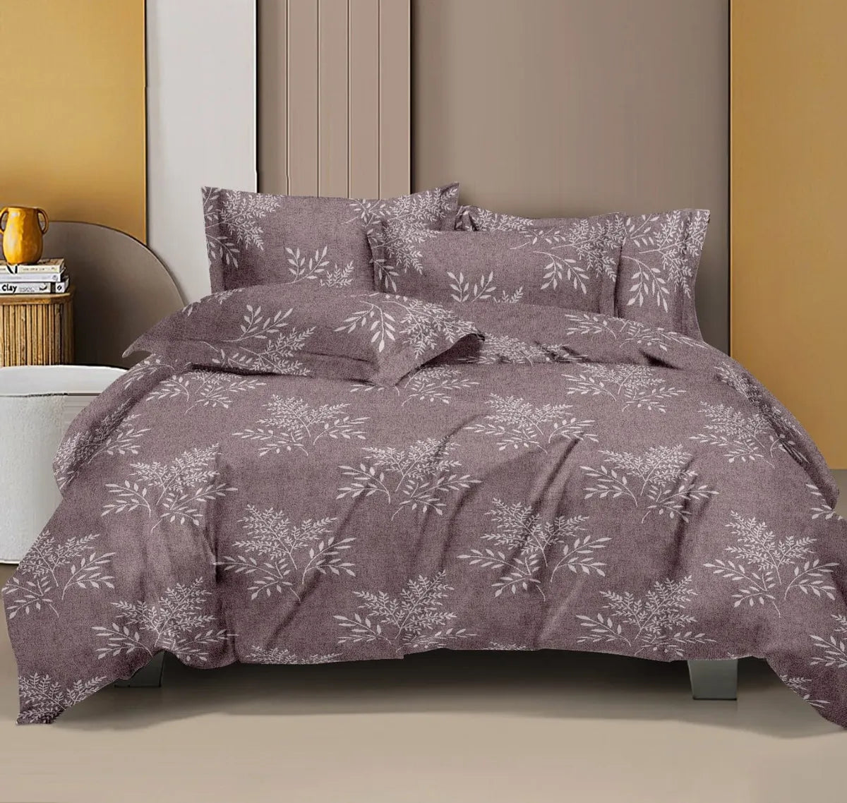 INDIESHADES King Size 100% Pure Cotton Bedsheet with Pillow Covers