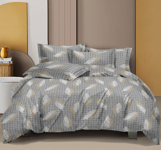 INDIESHADES King Size 100% Pure Cotton Bedsheet with Pillow Covers