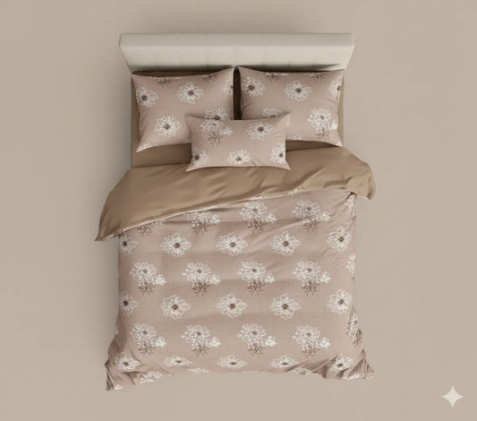 INDIESHADES King Size 100% Pure Cotton Bedsheet with Pillow Covers