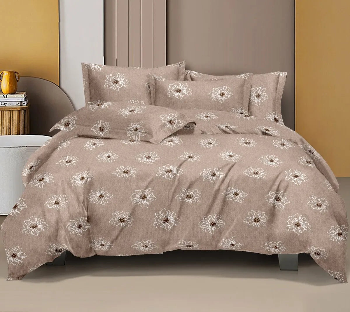 INDIESHADES King Size 100% Pure Cotton Bedsheet with Pillow Covers