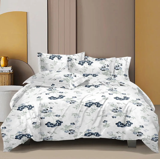 INDIESHADES QueenSize Pure Cotton Bedsheet with Pillow Covers