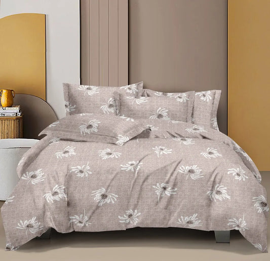 INDIESHADES QueenSize Pure Cotton Bedsheet with Pillow Covers