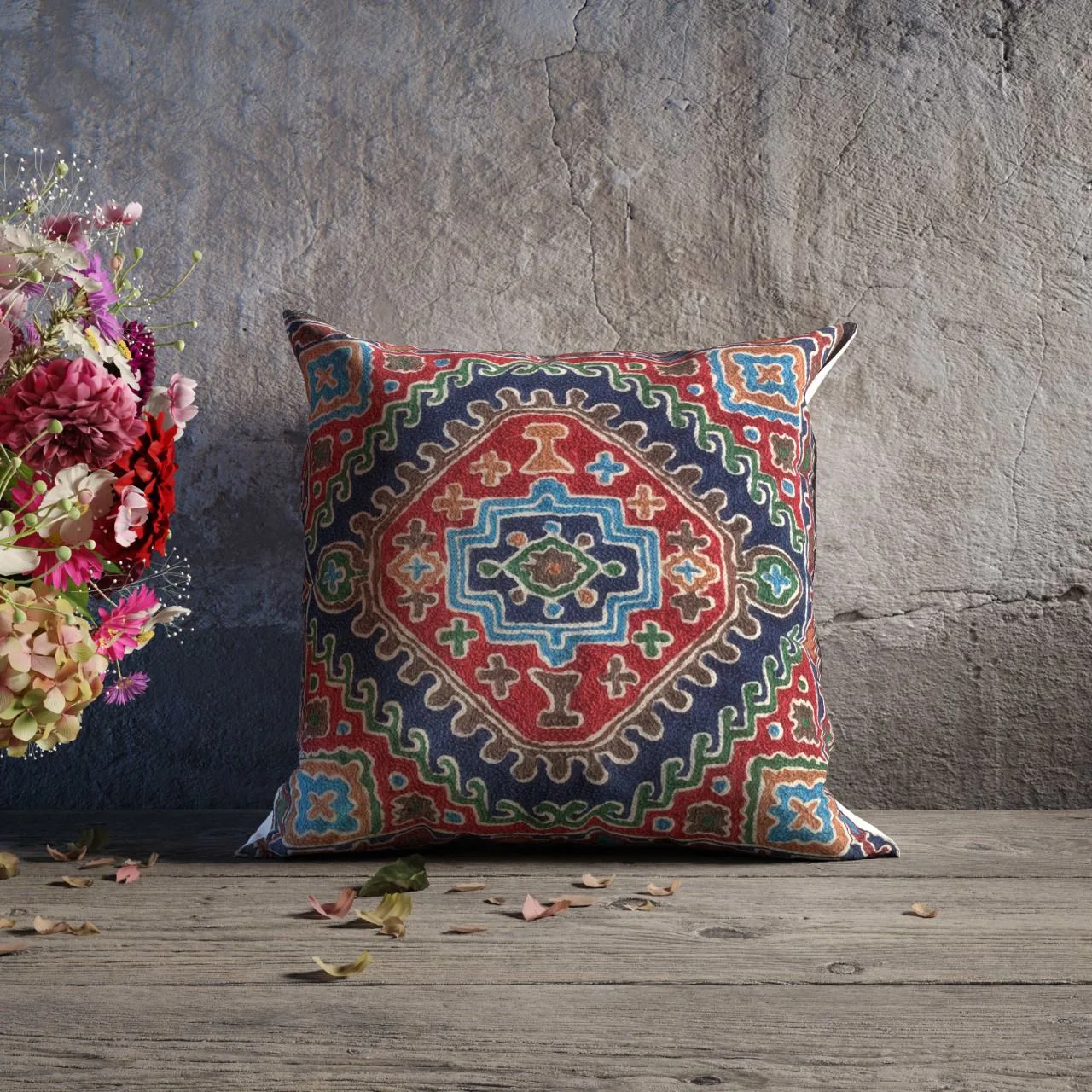 FLORAL CUSHIONS AND PILLOW COVERS