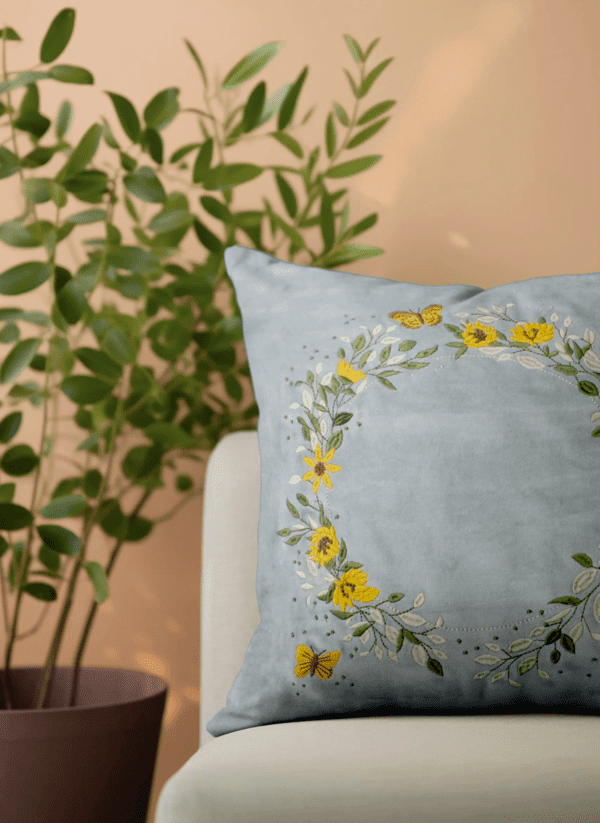 yellow cushion cover online
